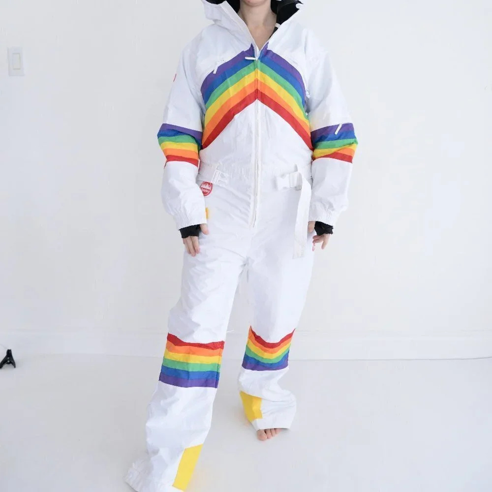 Tipsy Elves Sunrise Shredder One Piece Ski Suit Snowsuit Size L NWT